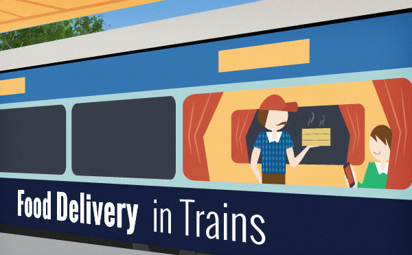 delivery of food in trains